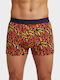 Herren Boxershorts Lila mit Mustern