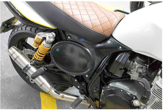 C-racer Σετ Πλαϊνές Βάσεις Αριθμού Ενσωματωμένα Καλύμματα Μοτοσυκλέτα 02-06 Yamaha Xjr1300 Μαύρο C-racer Side Plate Number Plate & Cover Kit