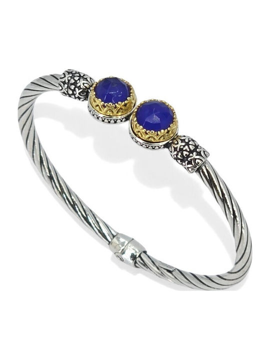 Goudassilver Damen Armband Handschelle Mit Byzantinischem Design Aus Vergoldetem Silber