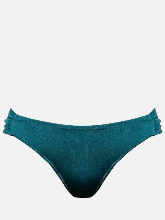 Rock Club Bikinihosen Slip Türkis