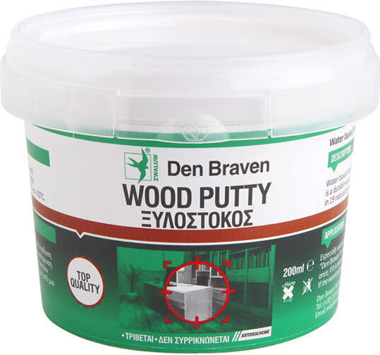 Bostik Den Braven Ξυλόστοκος Ακρυλικός / Νερού 10 Μαύρος 200ml