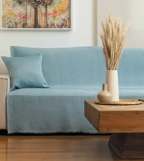 Borea Aura Sofa Throws 2 Seater 180x250cm Petrol Blue