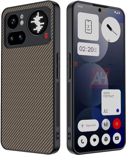 Carbon Fiber Rückseite Kunststoff Gold (Nichts Phone (4a) Pro)