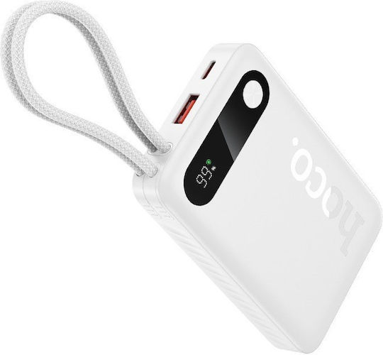 Hoco J171 Power Bank 10000mAh 22.5W με Θύρα USB-A και Θύρα USB-C Power Delivery / Quick Charge Λευκό
