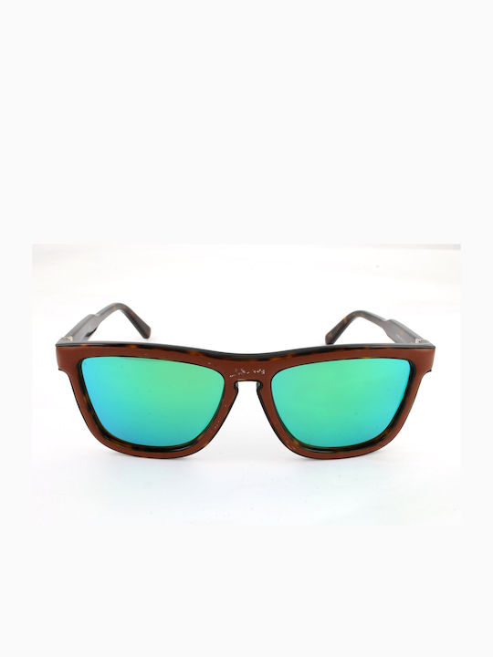 Loewe Women’s Sunglasses With Brown Frame And Green Lens
