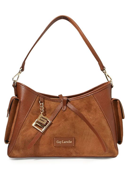 Guy Laroche Leather Women's Crossbody Bag Tabac...