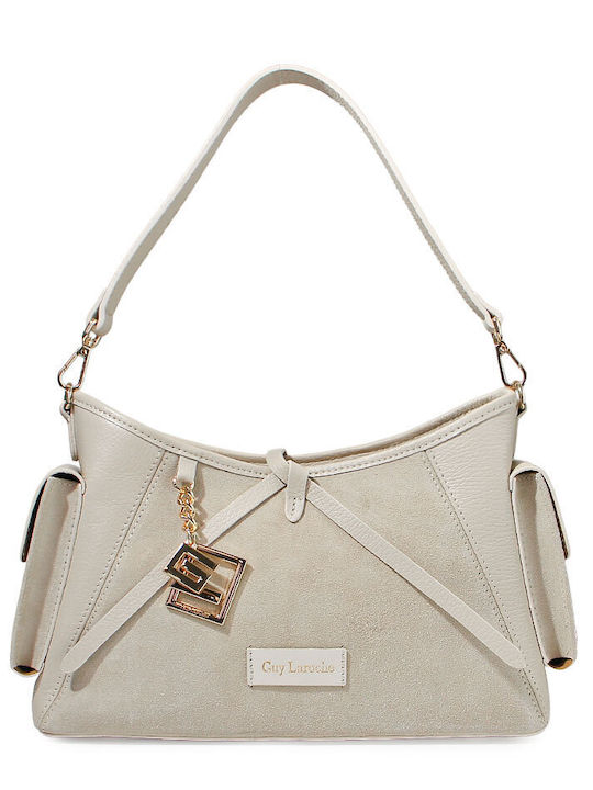 Guy Laroche Leather Women's Crossbody Bag Beige