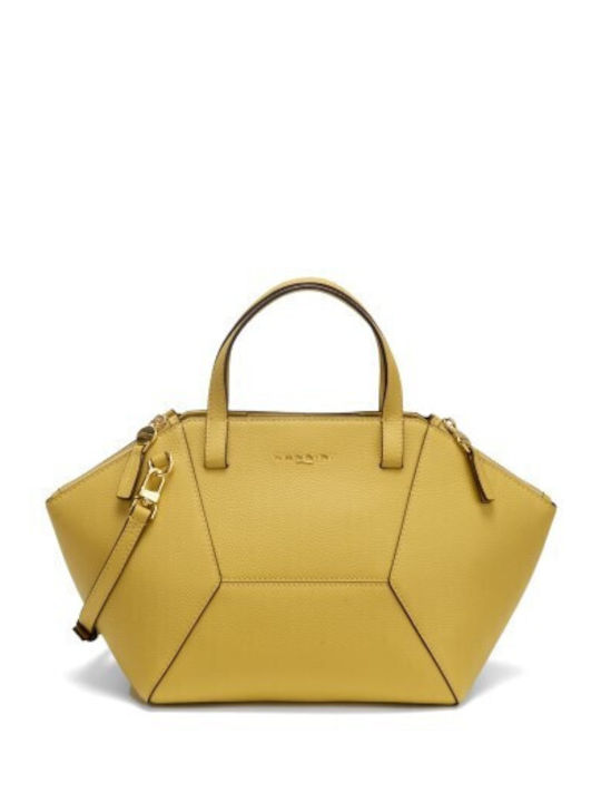 Nannini Leather Women's Shoulder Bag Yellow