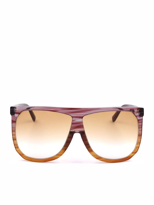 Loewe Women's Sunglasses with Multicolour Frame and Brown Lens