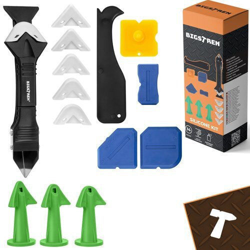 Bigstren Silicone Spatulas Scrapers 14 Pcs Bigstren
