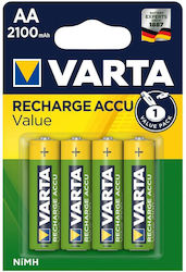 Varta Wiederaufladbare Batterien Wert AA 2100mAh 1,2V 4Stück Varta Wiederaufladbare Batterien Wert AA 2100mAh 1,2V 4Stück