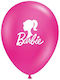 Printed Barbie Balloon 13'' Fuchsia Pack 6 Pieces