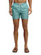 Stud Men's Swim Shorts Green with Patterns