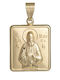 Kinder Amulett Beidseitiges Kinder Amulett mit Jesus Christus aus 9K Gold 056914