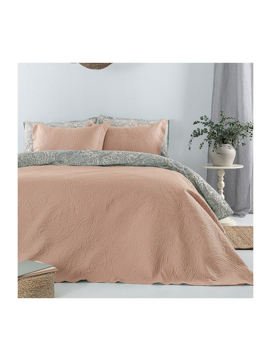 Palamaiki Ella Κουβερλί Υπέρδιπλο Microfiber Rose 220x240cm
