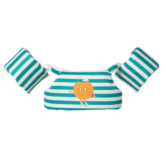 Sunnylife Σωσίβιο Γιλέκο 3-6 Ετών Poppy Peach Green Stripe 26180128