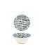 Atmosphera Fish Serving Bowl Round Ceramic with Diameter 16cm