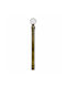 Extendable Metallic Single Curtain Pole Φ16mm 110-210cm Bronze