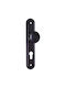 Metal Middle Door Handle Black