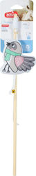 Bituxx Zolux Katzenspielzeug Bambus Angelrute Vogel Halstuch Chatouille 48,8cm