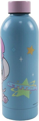 Gim Stitch Stainless Steel Kids Water Bottle Thermos with Screw-on Cap Non Spill Grey 530ml
