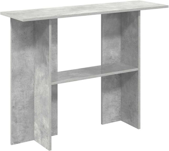 Konsolentisch Aus Holz Grau Beton M100xB30xH75cm