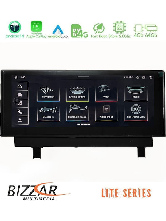 Bizzar Car Audio System for Audi Q2 2016-2023 (Bluetooth/USB/AUX/WiFi/GPS/Apple CarPlay/Android Auto/CD) with 10.25" Touch Screen