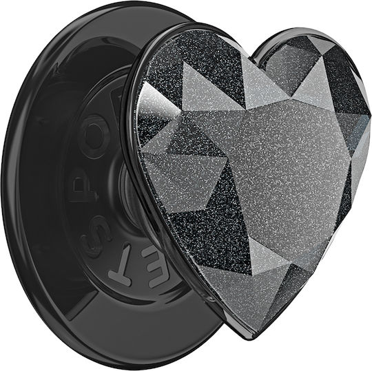 Popsockets Smartphone Popgrip Premium Magsafe Stand Selfie Efect Cristal Negru