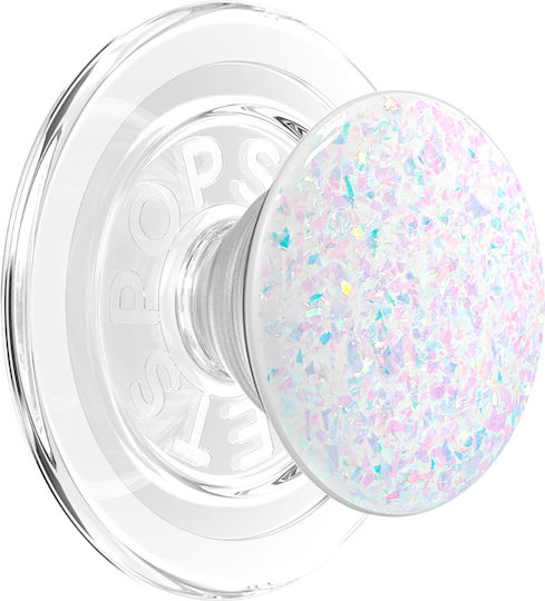 Popsockets Smartphone Popgrip Magsafe Stand Selfie Function Glitter Effect White