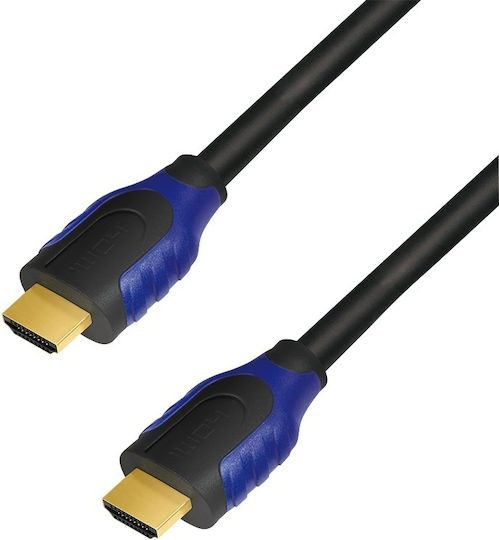 LogiLink HDMI 2.0 Premium High Speed 4K 60Hz HDR Cable HDMI male - HDMI male 10m Μαύρο