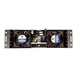 Mirsan Mr.fan2on.01 Fan Unit 19" Cabinet 2 Fans Black