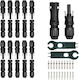 Set 10 Conectori Mc4 Evo2 Onuvio Panouri Solare Fotovoltaice Masculin Feminin 1500v 60a Cablu 10mm2 Certificat Ce Rohs Ip67 Rezistent la Apă