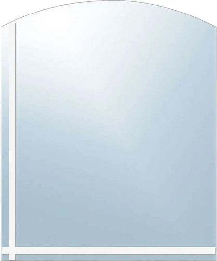 Metavak Semicircular Bathroom Mirror 40x50cm
