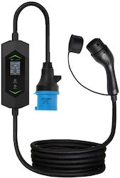 Portable Single Phase Charging Station 7.4kW with Built-in Type 2 Cable (JG-06239)