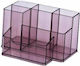 Kejea Suport Accesorii Birou Plastic 6 Compartimente 105 X 85mm Kejea Fumuriu