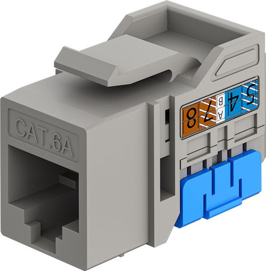Keystone Module RJ45 77951 Cat 6a UTP Slim & Short Toolfree Grey DM131154