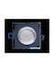 Lightex Square Glass Recessed Black Spot