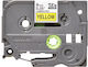 Brother Label Maker Tape in Yellow Color