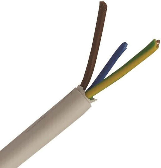 Cablu NyM A05vv-u 3x1 5mm² Alb 100m/rolă