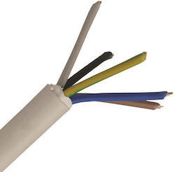 Eurolamp Netzkabel Nyμ A05vv-u 5x1,5mm² Weiß 10...