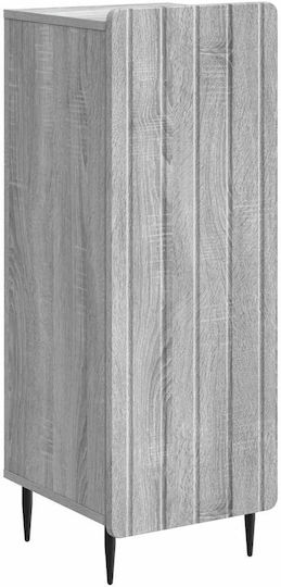 Bufet din Lemn și Metal Gri Sonoma 34.5x33x92cm