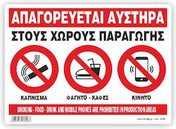 Απαγορευεται Καπνιζμα Φαγητο Καφες Κινητο Στους...