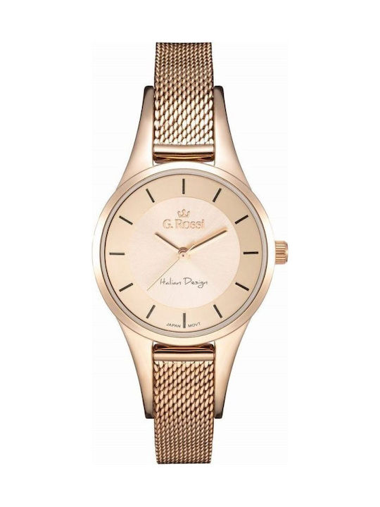 G.Rossi Women's Watch 26mm Battery with Silver Metal Bracelet