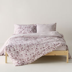 Kentia Yuli Bettlaken Super-Doppel 4Stücke 240x270cm Rosa