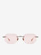 Projekt Produkt Unisex Sunglasses with Pink Metallic Frame and Pink Lens 476434