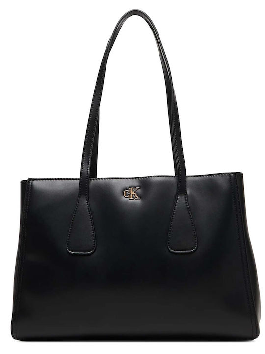 Calvin Klein Damska Chanta Tote Za Raka Cherna
