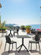 Scaun de Exterior din Polipropilenă Nora Black 51x59x80cm