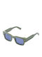 Komono Men's Sunglasses with Green Horn-Rimmed Frame KOM-S11728