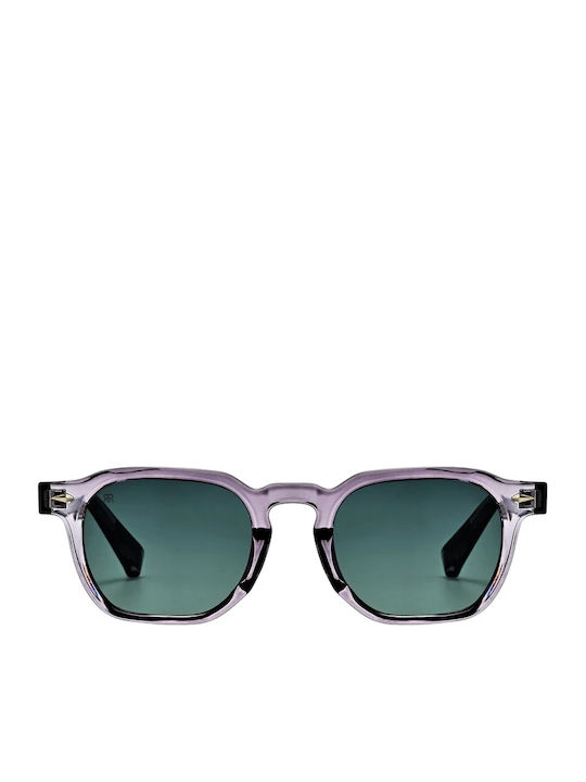 Red Raven Luca Unisex Sunglasses With Green Hor...