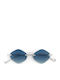 Eyepetizer Unisex Γυαλιά Ηλίου με Ασημί Σκελετό με Ντεγκραντέ Καθρέφτη Φακό 502257
